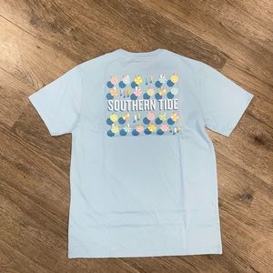 Southern tide, short sleeves umbrella rows tea